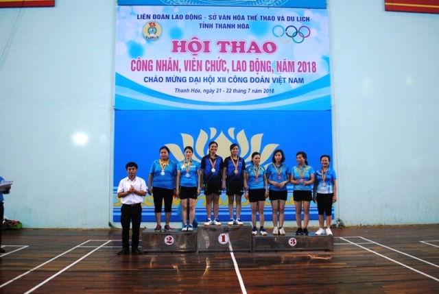 Hội thao chào mừng đại hội công đoàn Việt Nam