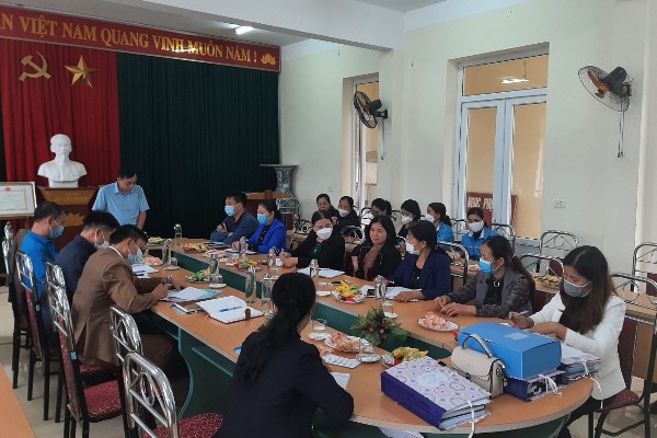 Liên đoàn Lao động huyện Thường Xuân  tăng cường công tác kiểm tra tại Công đoàn cơ sở