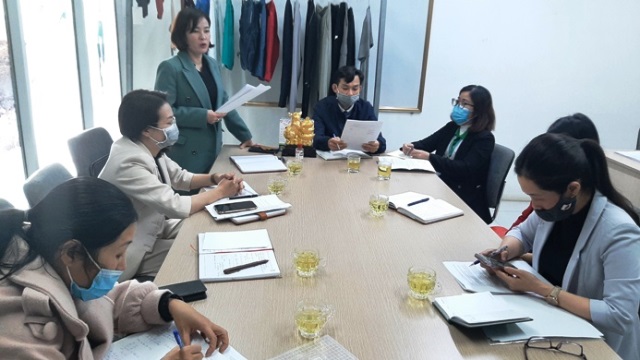 Liên đoàn Lao động  huyện Thiệu Hóa giám sát công tác triển khai, thực hiện Nghị quyết số 68/NQ-CP tại Công ty may Thiệu Đô, Công ty may Vạn Hà