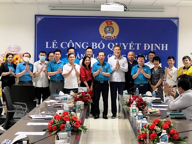 Lễ công bố Quyết định thành lập Công đoàn Công ty TNHH Điện Nghi Sơn 2