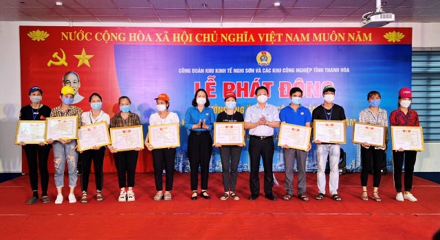 Các cấp công đoàn Khu kinh tế Nghi Sơn và các Khu công nghiệp tỉnh Thanh Hóa tích cực tổ chức các hoạt động hưởng ứng “ Tháng công nhân” “ Tháng hành động về An toàn vệ sinh lao động” năm 2022.