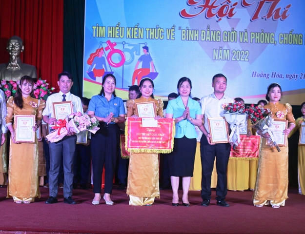 LĐLĐ huyện Hoằng Hóa tổ chức Hội thi tìm hiểu kiến thức về “Bình đẳng giới và phòng, chống bạo lực gia đình” năm 2022.