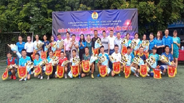 Công đoàn Công ty TNHH Giầy Sunjade Việt Nam khai mạc giải bóng đá Mini Nam – Nữ năm 2022