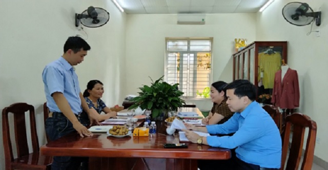 Công đoàn ngành Công thương Thanh Hóa  kiểm tra việc chấp hành Điều lệ Công đoàn Việt Nam và kiểm tra quản lý, sử dụng tài chính công đoàn cơ sở Năm 2022