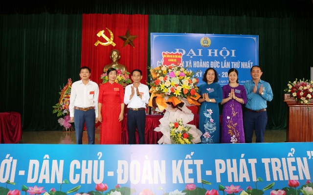 LĐLĐ Huyện Hoằng Hóa chỉ đạo Đại hội điểm tại công đoàn xã Hoằng Đức