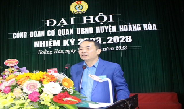Đại hội công đoàn cơ quan UBND huyện Hoằng Hóa, nhiệm kỳ 2023-2028