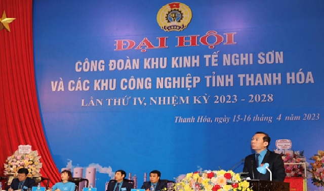 Đại hội điểm Công đoàn khu kinh kế Nghi Sơn và các KCN tỉnh Thanh Hoá, lần thứ IV, nhiệm kỳ 2023 - 2028