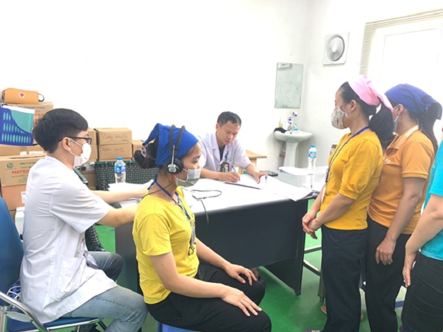 Công đoàn Công ty TNHH Sakurai Việt Nam phối hợp với Người sử dụng lao động tổ chức thăm khám sức khỏe định kỳ cho toàn thể cán bộ công nhân viên