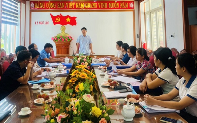 Liên đoàn Lao động huyện Hậu Lộc tổ chức kiểm tra các Công đoàn cơ sở trên địa bàn xã Ngư Lộc