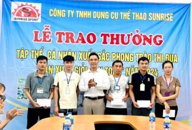 Công đoàn Công ty Sunrise huyện Hoằng Hóa hưởng ứng đợt thi đua cao điểm chào mừng 95 năm Ngày thành lập Công đoàn Việt Nam  (28/7/1929 - 28/7/2024).