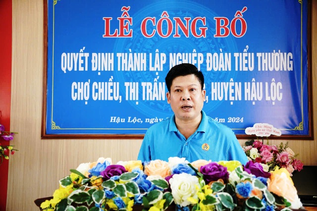 Hậu Lộc: Thành lập Nghiệp đoàn cơ sở tiểu thương chợ Chiều, thị trấn Hậu Lộc