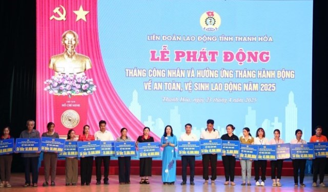 Thanh Hóa phát động Tháng Công nhân và Tháng hành động về an toàn, vệ sinh lao động