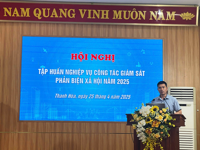 Liên đoàn Lao động tỉnh tổ chức Hội nghị tập huấn nghiệp vụ công tác  giám sát, phản biện xã hội năm 2025 