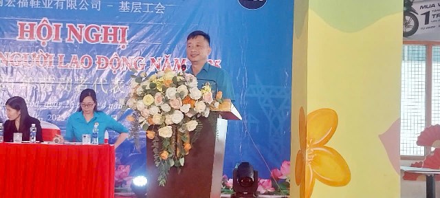 Công đoàn công ty TNHH giầy Aleron Việt Nam tổ chức Hội nghị người lao động năm 2025