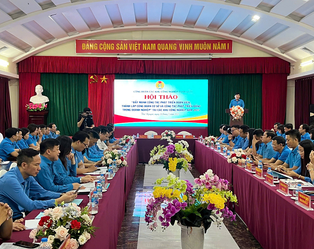 Hội thảo “Đẩy mạnh công tác phát triển đoàn viên, thành lập CĐCS và công tác phát triển Đảng trong doanh nghiệp” tại các khu công nghiệp  năm 2025